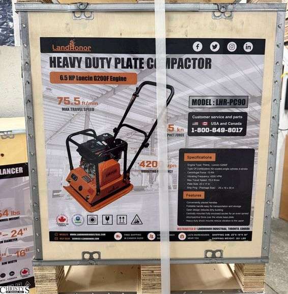 LandHonor Heavy Duty Plate Compactor LHR-PC90H image