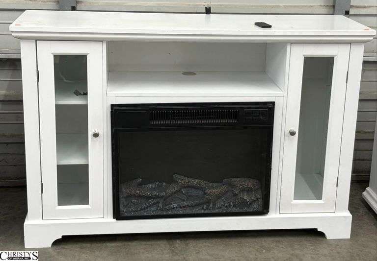 Masterflame Electric Fireplace Cabinet - 51" x 15" x 33" - some scuffing finish wear image