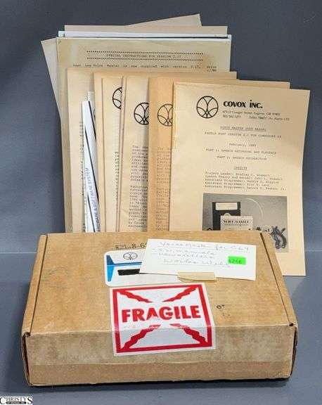 Covox Voice Master Software, Manuals and Newsletters image