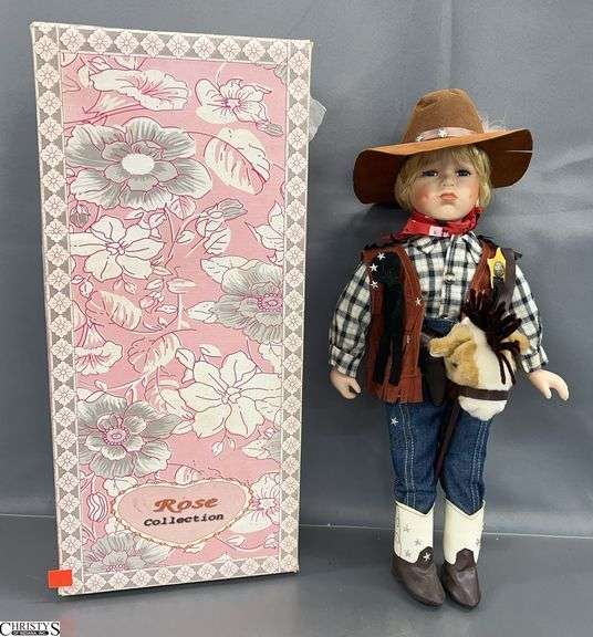 Rose Collection Cowboy Doll - 18" T image
