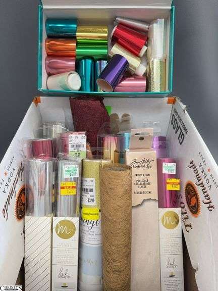 Reflective and Adhesive Foil Rolls, Glitter, Tissue Paper image