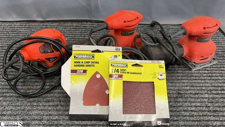 3 Black & Decker Electric Hand Sanders image
