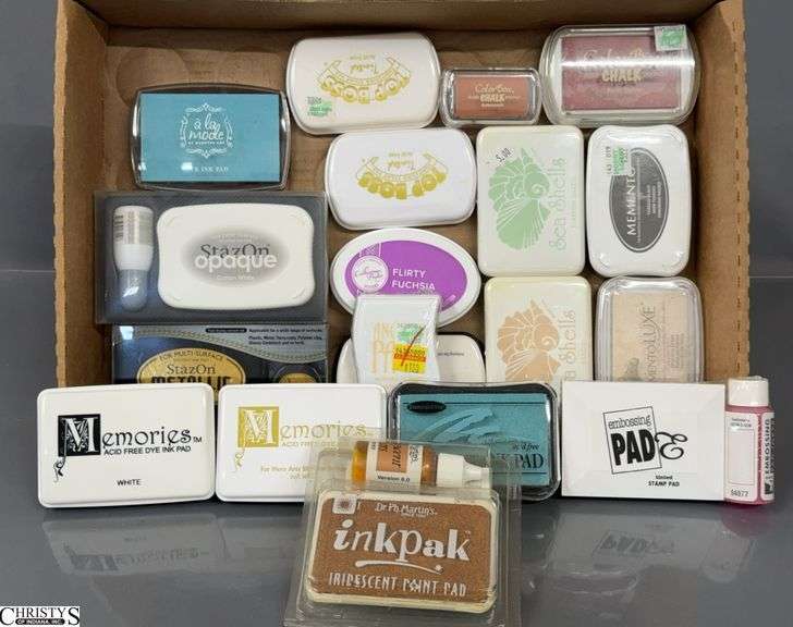 19 Assorted Colors Stamping Pads image