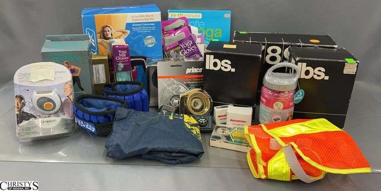 Aerobic Hand Weights, Exercise Ball, Small Workout Equipment image