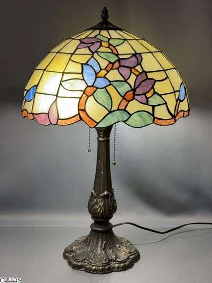 Stained Glass Style Table Lamp 16"x24" Tall image