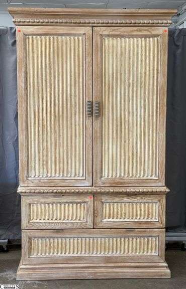 Hickory White Entertainment Armoire Chest - 2pcs - 54" x 24" x 90" image