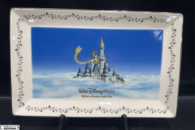 Walt Disney World Where Dreams Come True Rectangle Platter Approx. 15 1/2" X 10" in Box image