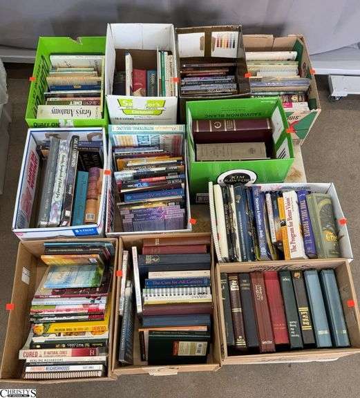 Skid of Various Books - Religious, Health, and Other - SKID NOT INCLUDED image