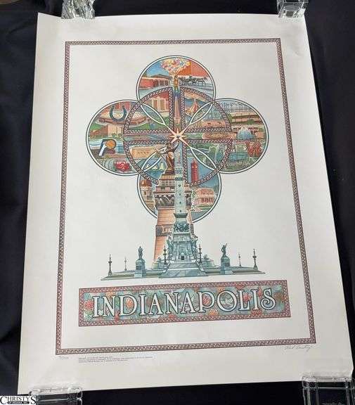 Signed Rich Ernsting Indianapolis Poster Print - 25" x 32" image