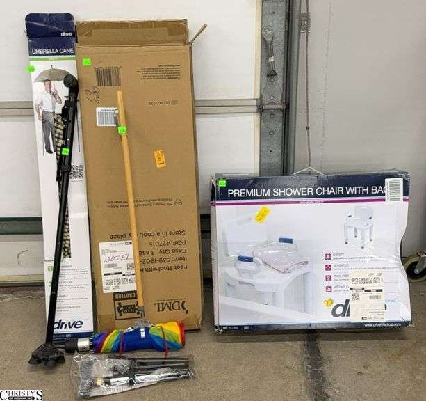 Shower Chair, Umbrella Cane, Canes, Grabber, Foot Stool image