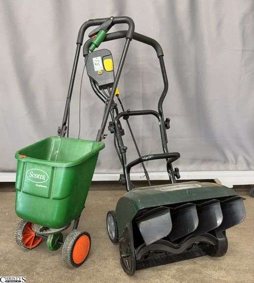 Chicago Electric 16" Snow Thrower and Scotts Seeder image