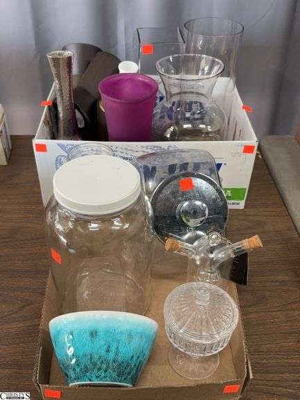 Vases, Storage Jars, Candlesticks - 12" of tallest image
