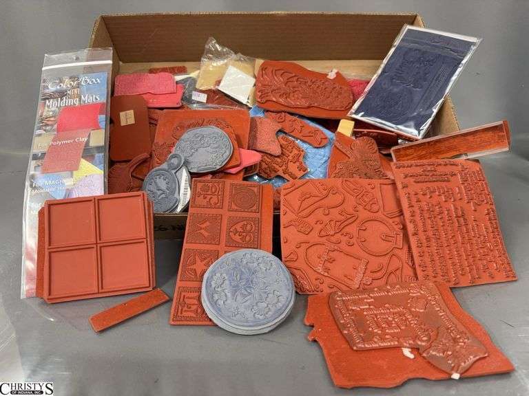 Color Box Mini Molding Mats, For Magic Stamps, Polymer Clay, and Color Box Stylus, Most Have Been Used image