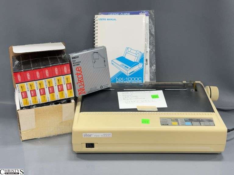 Star NX 1000C Printer with CBM Cable and Package of Ribbons image
