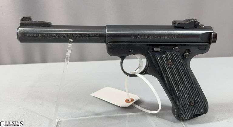 Ruger Mark II Target Pistol cal. 22 LR SN: 210-99789 in Black Liberty Sports Gun Bag with Manual image