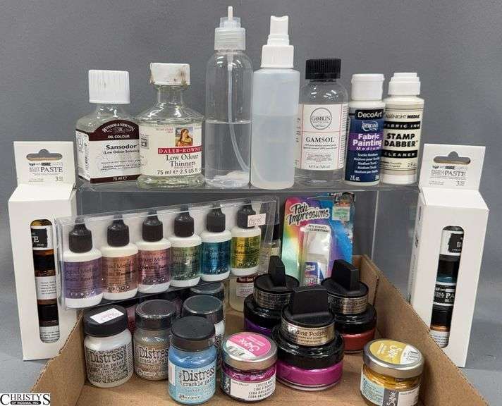 Liquid Metal, Rust Effect Pastes, Oil Color Thinners, Metallic Gliding Polish, Distress Crackle Paint, Luster Wax image