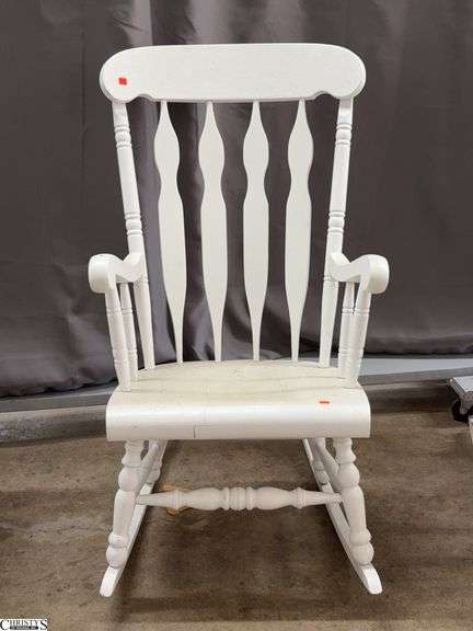 Painted Wooden Rocking Chair - 43" - 17" S image