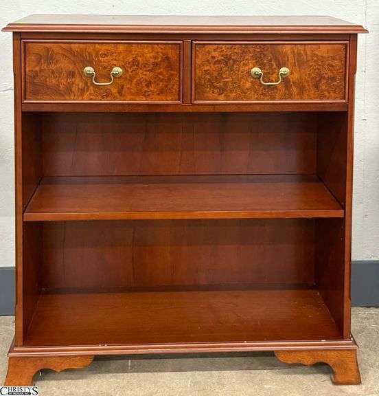 Traditional Style 2 Drawer Bookcase - 35" x 13" x 36" image