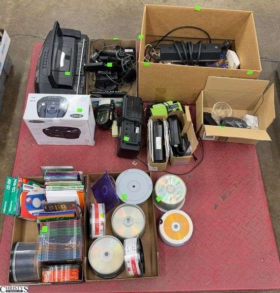 Panasonic Phones, Blank CD Discs, Jensen CD Player, Power Strips, La Z Boy Recliner Batteries, Misc - SKID NOT INCLUDED image