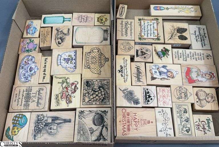 41 Woodblock Rubber Stamps image