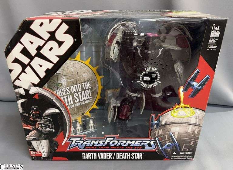 Star Wars Transformers Darth Vader Death Star 2007 Hasbro image