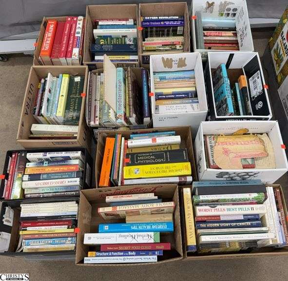 Skid of Various Genre Books - Mostly Health Related - SKID NOT INCLUDED image