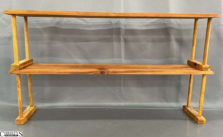 2 Wooden Over Sink Shelves - 30" x 6" x 8" of each image