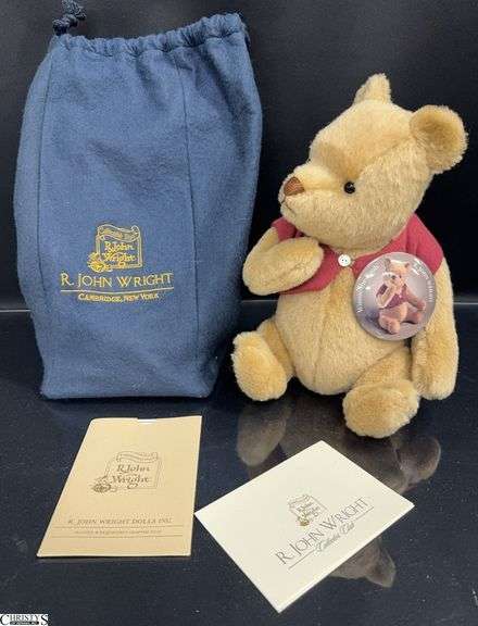 R. John Wright Winnie the Pooh 13' Tall with Bag and Papers image