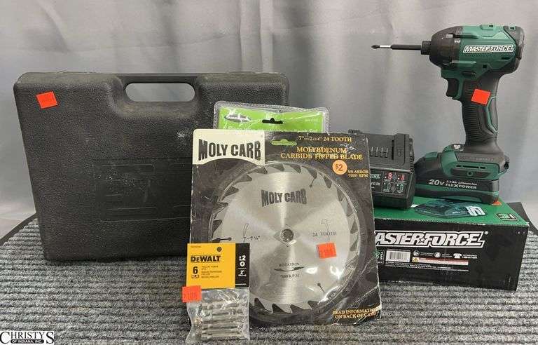 Master Force Brushless Cordless Impact Driver Kit, iit Cordless Drill, Drill Bit Accessories image