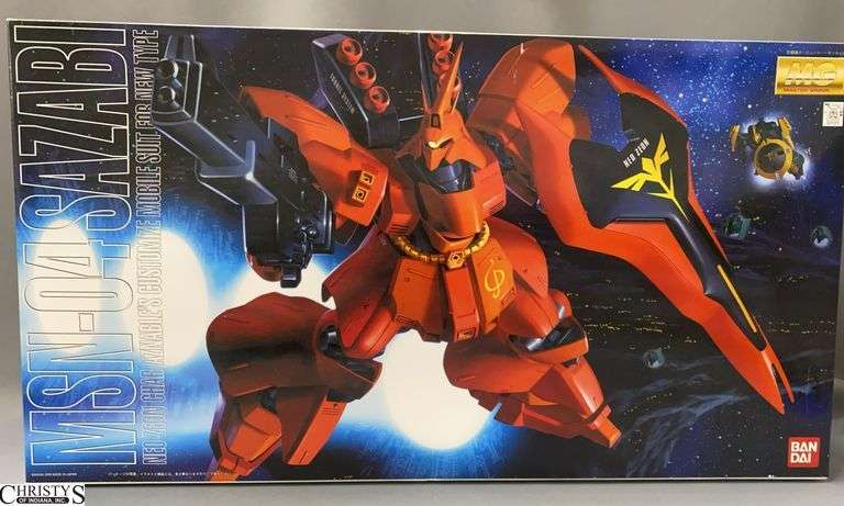 1/100 Scale MSN-04 Sazabi Neo Zeon Aznable's Customize Mobile Suit For New Type Bandai In Box image