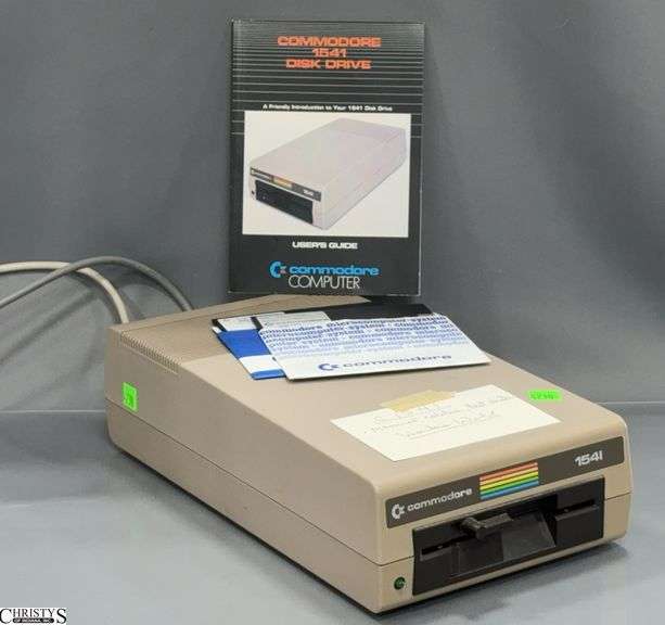 C1541 Commodore Disk Drive with Manual, Cables and Test Disks image