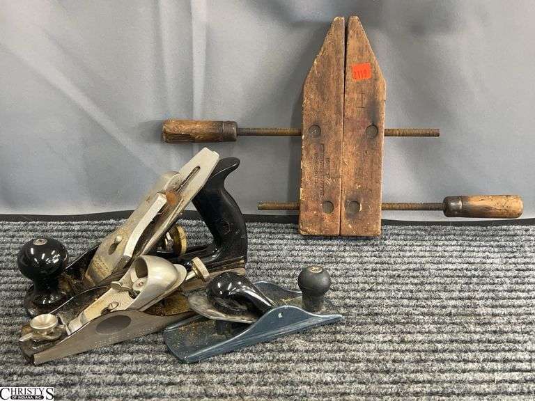 Wood Clamp, 3 Metal Planers, Craftsman and Other image