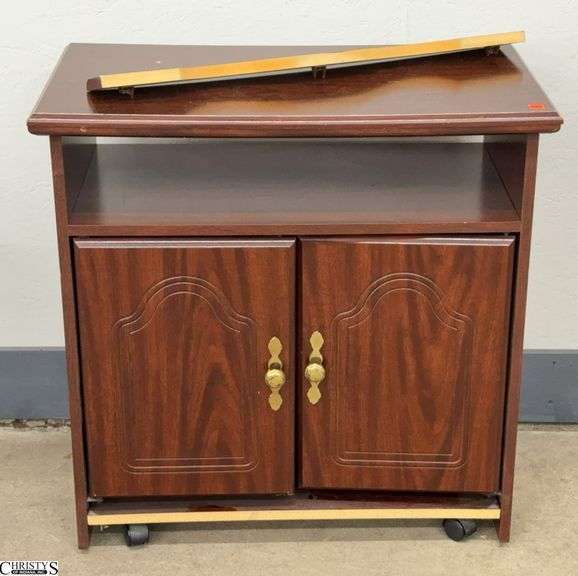 Pressed Wood Cabinet Base - 28" x 15.5" x 28" - base trim needs repaired image