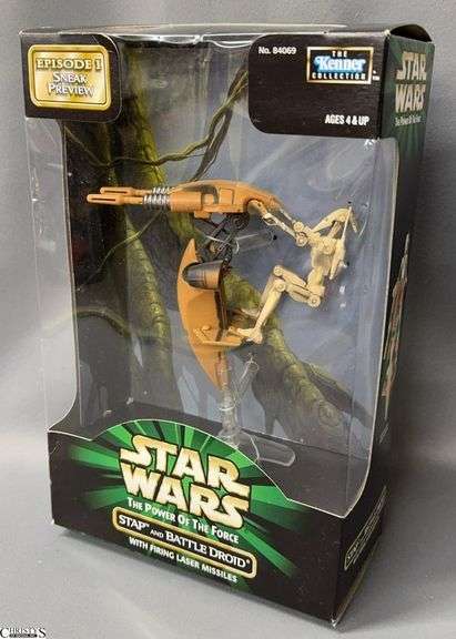 Star Wars Episode I Sneak Preview STAP and Battle Droid Action Figure image