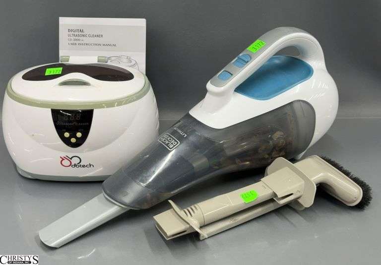 Black & Decker Hand Vacuum (no charger) and DBtech Ultrasonic Jewelry Cleaner image