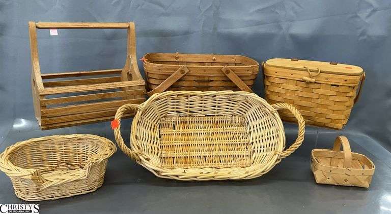 6 Small Baskets - 18" of largest image