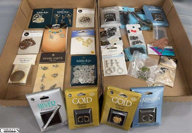 Jewelry Making, Head Pins, Spacers, Hooks, Toggle Sets, Pendants, Charms, Lever Lock Earrings image