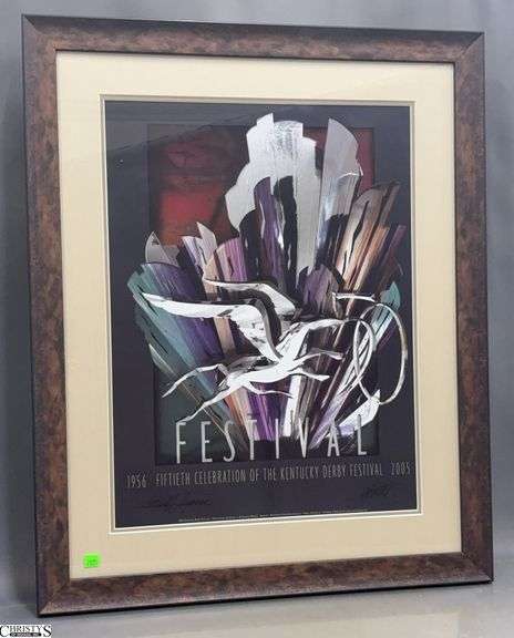 2005 Kentucky Derby Poster - 26" x 32" of frame image