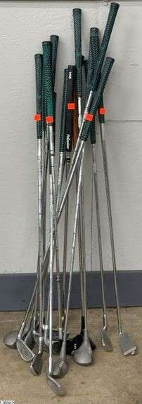 15 Various Golf Clubs - 43" of tallest image