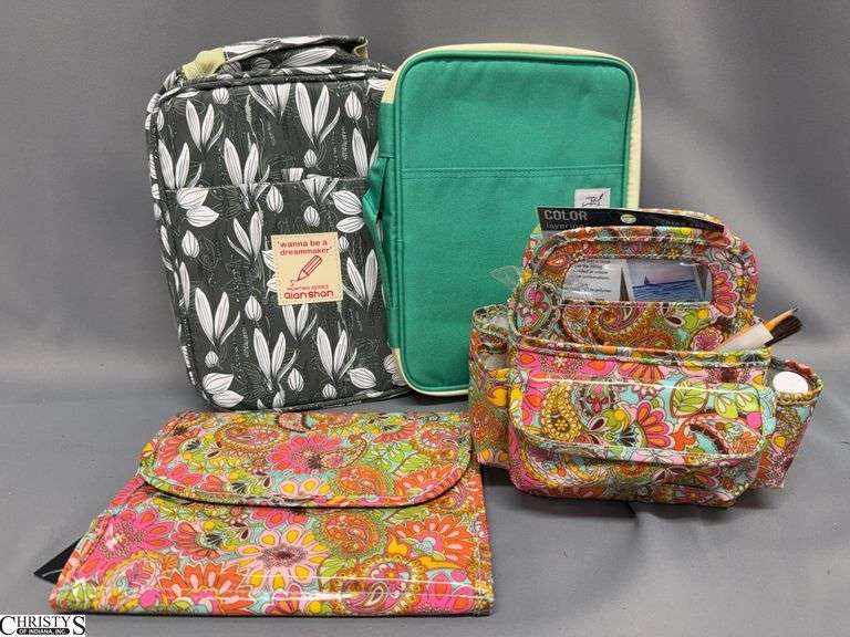 Craft Tool Bag, Paint Brush Zippered Cases, Embellishment Organizer image