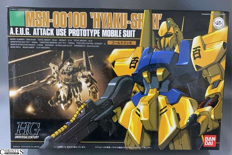 HG 1/144 MSN-00100 Hyaku-Shiki Gundam Model Kit - Bandai 1999 image