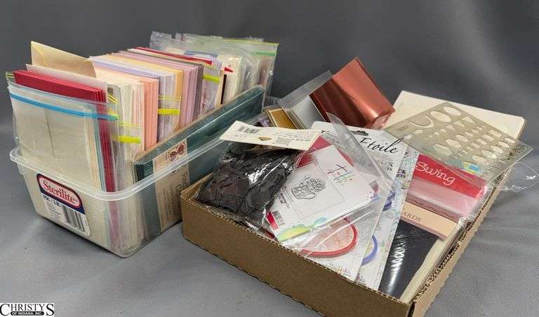 Envelopes, Card Stocks, Sticky Pads, Some Greeting Cards image