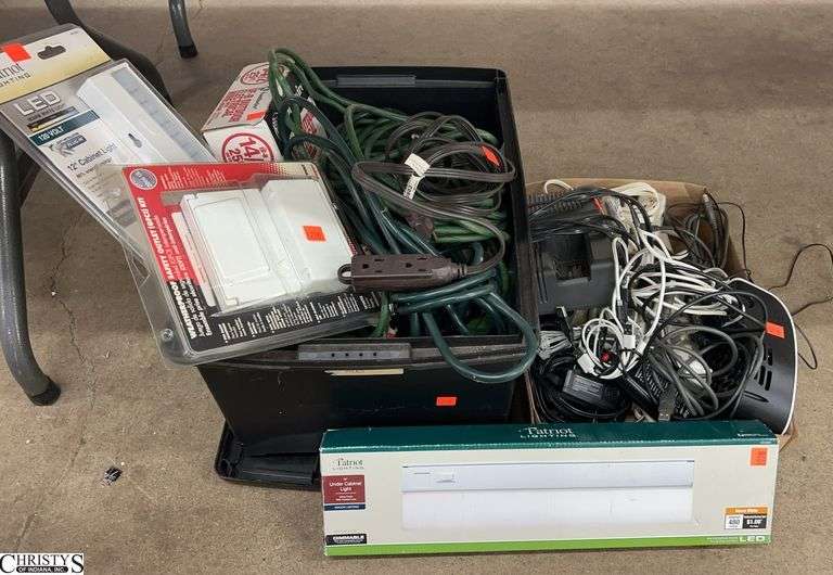 Extension Cords, Electrical Wire, Safety Outlet, Cabinet Lights, Power Strips, Misc image