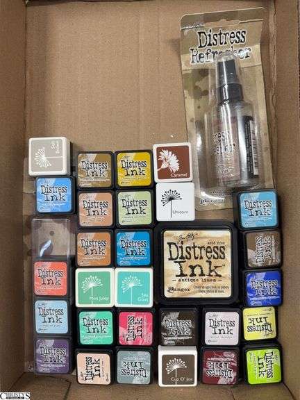 Distress Ink Stamp Pads and Refresher, Used Assorted Colors image