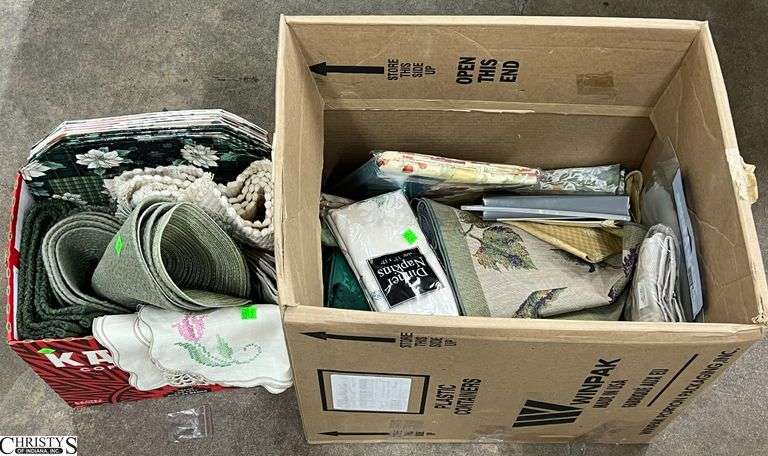 Table Linens, Placemats, and Runners, for Holidays, Some Waterproof and Vinyl New in Packaging image