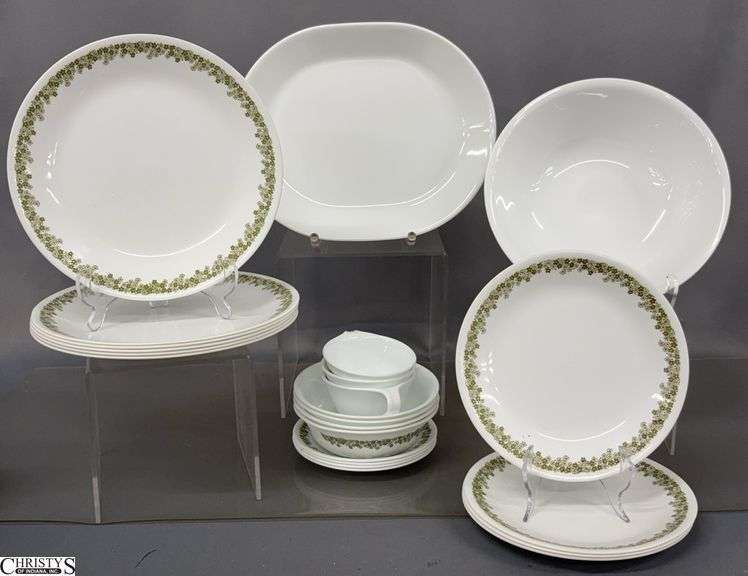 Corelle Dishes - Plates, Bowls, Platter, Cups - 12" of platter, Approx 20pcs image