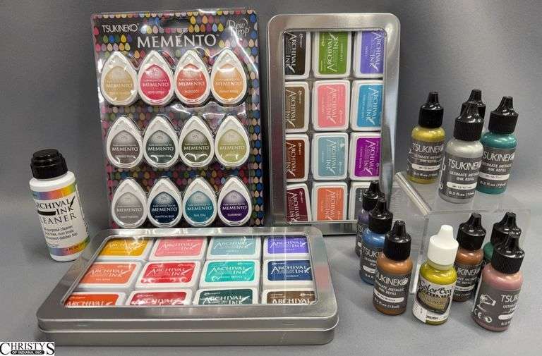 Dew Drops and Archival Ink Stamp Pad Sets and Ink Cleaner Bottle image