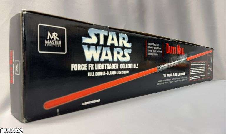 Star Wars Darth Maul Force FX Lightsaber Collectible Full Double Bladed In Box, Master Replica image