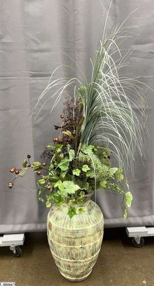 Decorative Floor Vase with Artificial Filler - 48" T image