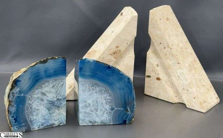 2 Pairs Stone Bookends - 5" x 6.5"of largest image